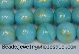 CMJ967 15.5 inches 8mm round Mashan jade beads wholesale