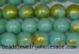 CMJ971 15.5 inches 6mm round Mashan jade beads wholesale