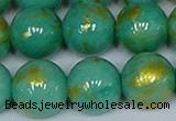 CMJ974 15.5 inches 12mm round Mashan jade beads wholesale