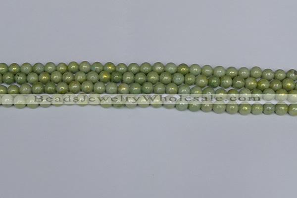 CMJ980 15.5 inches 4mm round Mashan jade beads wholesale