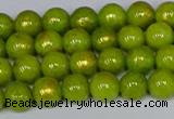 CMJ985 15.5 inches 4mm round Mashan jade beads wholesale