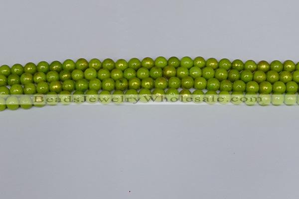 CMJ985 15.5 inches 4mm round Mashan jade beads wholesale