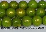 CMJ986 15.5 inches 6mm round Mashan jade beads wholesale