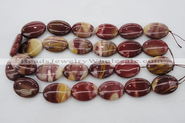 CMK143 15.5 inches 22*30mm oval mookaite beads wholesale