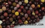 CMK15 15.5 inches 4mm faceted round mookaite beads wholesale