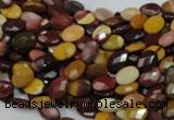 CMK22 15.5 inches 8*12mm faceted oval mookaite beads wholesale