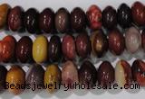 CMK221 15.5 inches 6*10mm rondelle mookaite gemstone beads