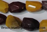 CMK234 15.5 inches 15*20mm faceted nuggets mookaite gemstone beads