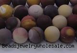 CMK292 15.5 inches 8mm round matte mookaite beads wholesale