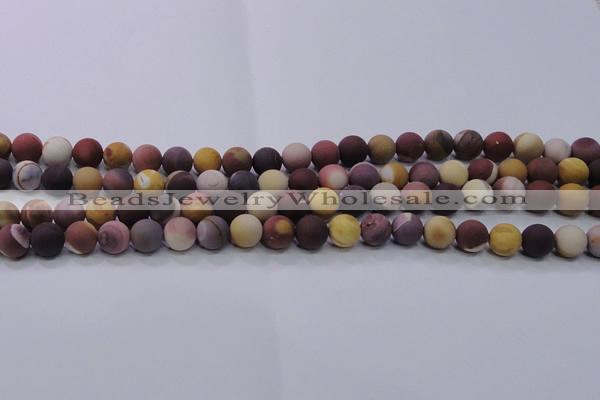 CMK292 15.5 inches 8mm round matte mookaite beads wholesale