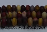 CMK301 15.5 inches 5*8mm rondelle matte mookaite beads wholesale