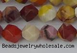 CMK325 15.5 inches 8mm faceted nuggets mookaite gemstone beads