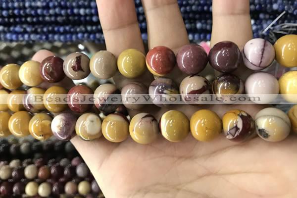 CMK334 15.5 inches 12mm round mookaite beads wholesale