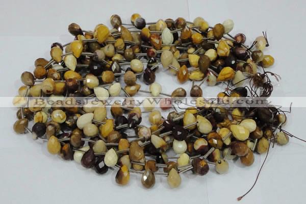 CMK34 15.5 inches 10*15mm faceted teardrop mookaite beads wholesale