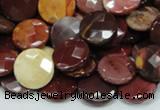 CMK52 15.5 inches 12mm faceted coin mookaite beads wholesale