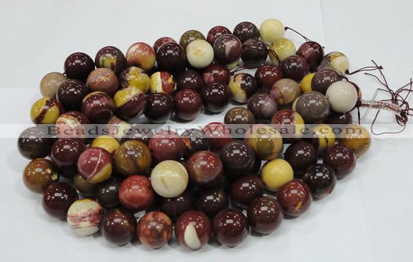 CMK61 15.5 inches 20mm round mookaite gemstone beads wholesale