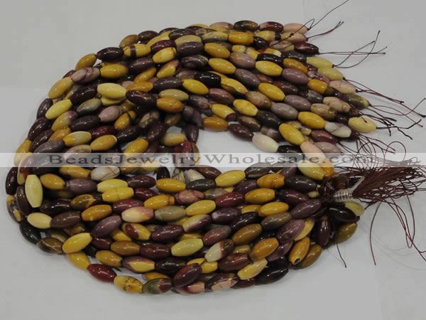 CMK65 15.5 inches 8*16mm rice mookaite gemstone beads wholesale