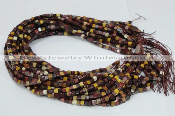 CMK68 15.5 inches 4*4mm cube mookaite gemstone beads wholesale