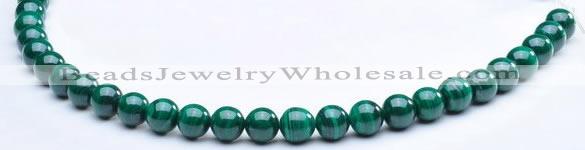 CMN05 8mm round A grade natural malachite beads wholesale