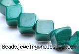 CMN11 A grade 4*4mm cubic natural malachite beads wholesale