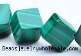 CMN14 A grade cubic 8*8mm natural malachite beads Wholesale