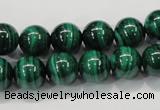 CMN154 AA grade 14mm round natural malachite beads Wholesale