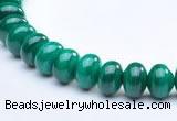 CMN16 A grade 4*6mm roundel natural malachite beads Wholesale