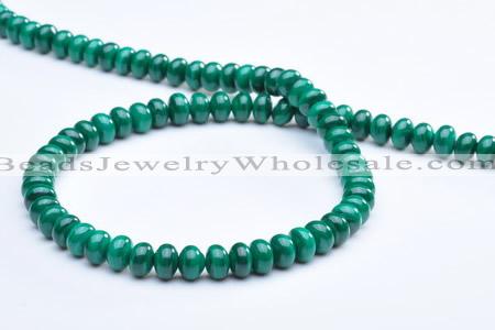 CMN16 A grade 4*6mm roundel natural malachite beads Wholesale