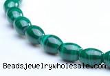 CMN21 4*6mm rice A grade natural malachite beads wholesale