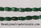 CMN223 15.5 inches 5*9mm faceted rice natural malachite beads