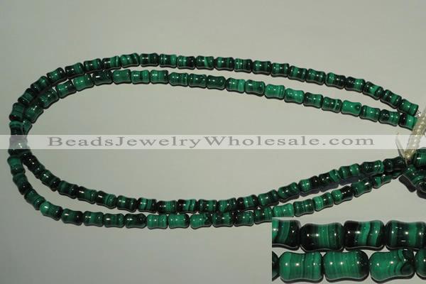 CMN232 15.5 inches 6*9mm bone natural malachite beads wholesale