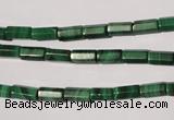 CMN240 15.5 inches 4*8mm faceted tube natural malachite beads