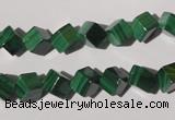 CMN247 15.5 inches 8*8mm cube natural malachite beads wholesale