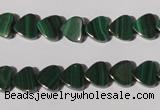 CMN261 15.5 inches 8*8mm heart natural malachite beads wholesale