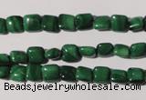 CMN291 15.5 inches 6*6mm square natural malachite beads wholesale