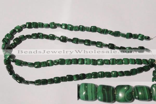 CMN292 15.5 inches 8*8mm square natural malachite beads wholesale