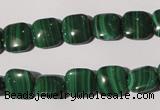 CMN293 15.5 inches 10*10mm square natural malachite beads wholesale