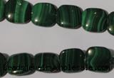 CMN294 15.5 inches 12*12mm square natural malachite beads wholesale