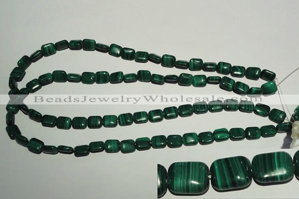 CMN302 15.5 inches 8*10mm rectangle natural malachite beads wholesale