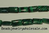 CMN311 15.5 inches 6*10mm rectangle natural malachite beads wholesale