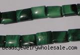 CMN312 15.5 inches 8*10mm rectangle natural malachite beads wholesale