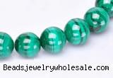 CMN37 AB grade 4mm round natural malachite beads Wholesale