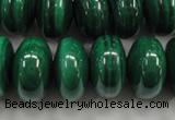 CMN402 15.5 inches 6*10mm rondelle natural malachite beads wholesale