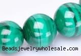 CMN41 AB grade 12mm round natural malachite beads Wholesale