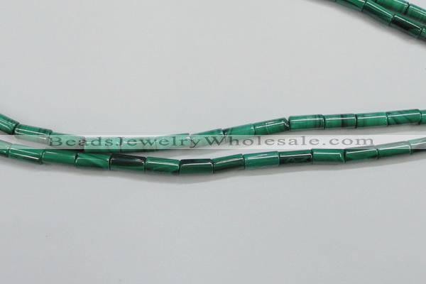 CMN410 15.5 inches 4*9mm tube natural malachite beads wholesale