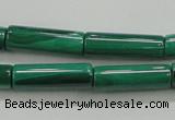 CMN411 15.5 inches 4*13mm tube natural malachite beads wholesale