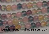 CMQ211 15.5 inches 6mm round multicolor quartz gemstone beads