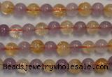 CMQ215 15.5 inches 6mm round multicolor quartz gemstone beads