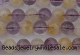 CMQ311 15.5 inches 6mm round citrine & amethyst beads wholesale