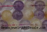 CMQ313 15.5 inches 10mm round citrine & amethyst beads wholesale